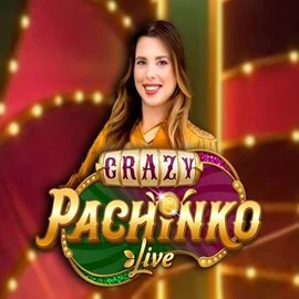 Crazy Pachinko slot logo by Evolution at DuoSpin Casino