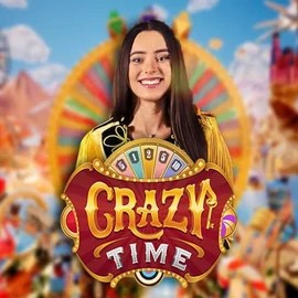Crazy Time logo by Evolution at DuoSpin Casino