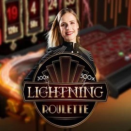 Official Live Casino logo: Lightning Roulette by Evolution at DuoSpin Casino