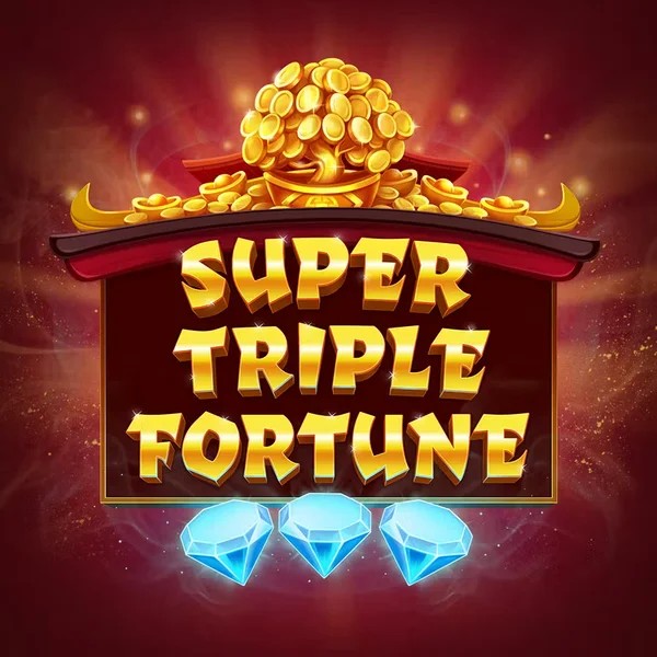 Super Triple Fortune slot logo by Greentube at DuoSpin Casino